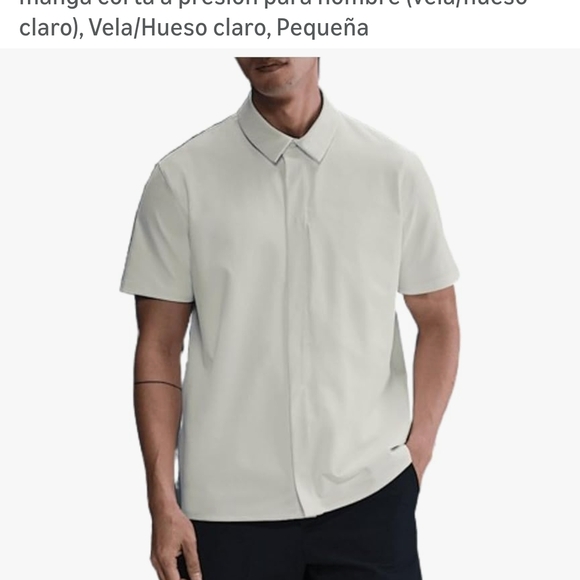 Nike Other - Nike 24.7 Dri - Fit  Short-Sleeve Button-Down Shirt in Light Bone